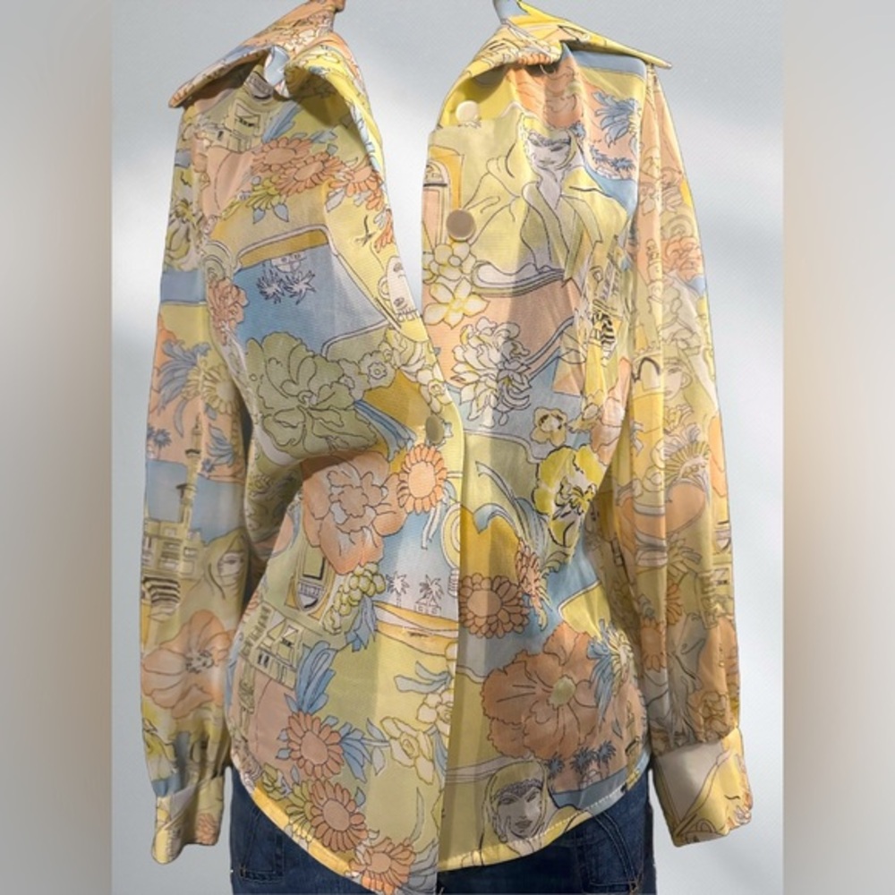 Vintage 70’s Paper Moon by Yvette Top